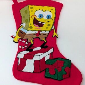 Kurt Adler SpongeBob SquarePants Felt Christmas Stocking 17 Inches